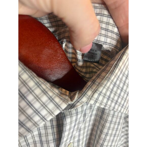 John Varvatos Men's Classif Fit Button Down Long Sleeve Dress Shirt Size 34/35 - Picture 5 of 5